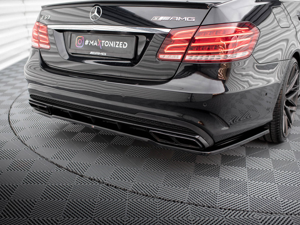 Maxton Design Rear Splitter (Vertical Bars) Mercedes E63 AMG Sedan W212 Facelift - ME-E-212F-AMG-RD1G+RD2G - Image 4