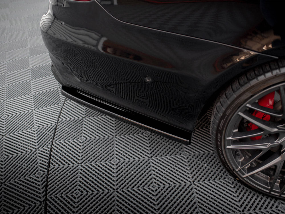 Maxton Design Rear Splitter (Vertical Bars) Mercedes E63 AMG Sedan W212 Facelift - ME-E-212F-AMG-RD1G+RD2G - Image 5