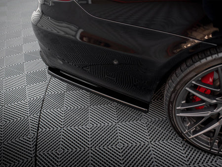Maxton Design Rear Splitter (Vertical Bars) Mercedes E63 AMG Sedan W212 Facelift - ME-E-212F-AMG-RD1G+RD2G - Image 5