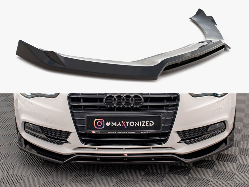 Maxton Design Front Splitter V.2 Audi A5 Coupe / Sportback 8T Facelift - AU-A5-1F-FD2G+FD2RG - Image 1
