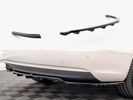 Maxton Design Central Rear Splitter (Vertical Bars) Audi A5 Coupe 8T Facelift - AU-A5-1F-RD1G+RSD1G - Image 1