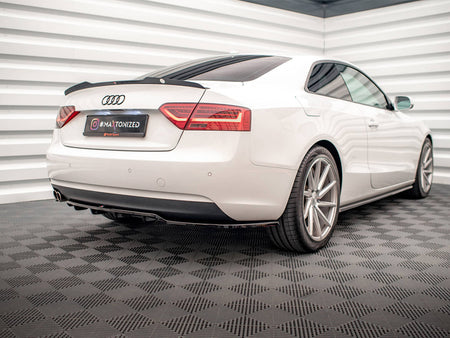 Maxton Design Central Rear Splitter (Vertical Bars) Audi A5 Coupe 8T Facelift - AU-A5-1F-RD1G+RSD1G - Image 2