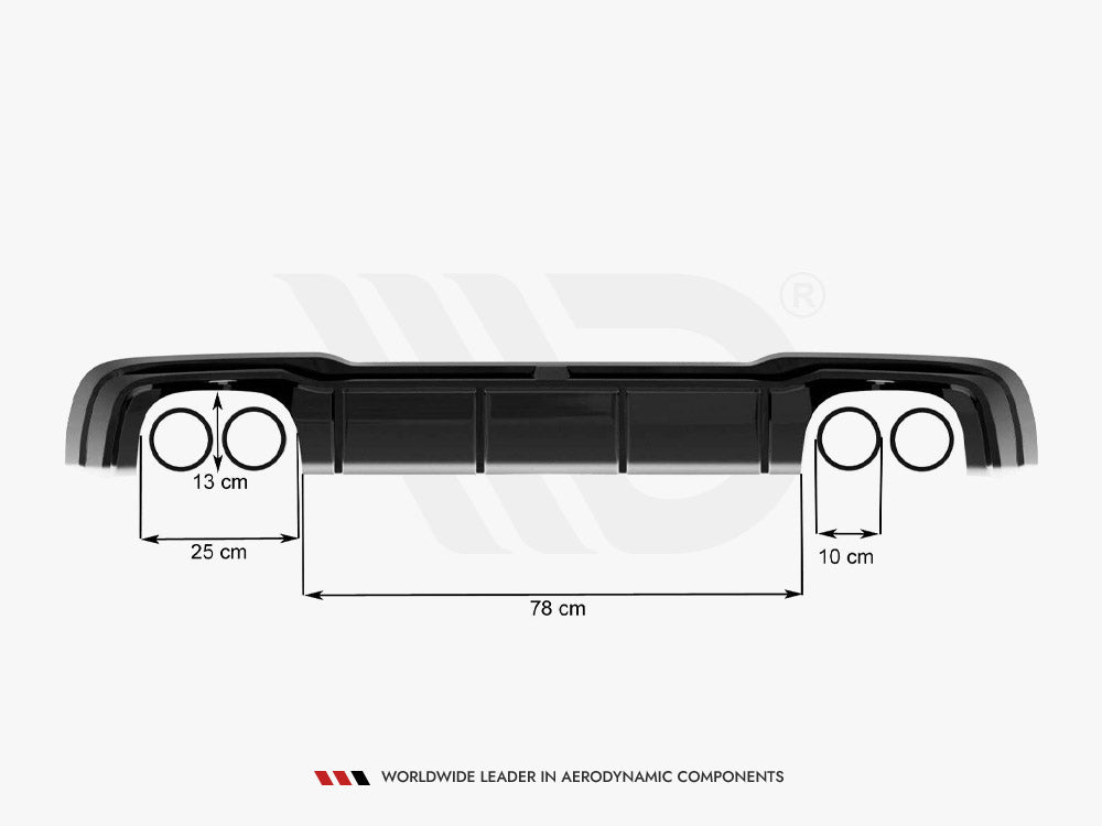 Maxton Design Rear Valance + Milltek Sport Resonated Exhaust Audi RS3 Sportback 8V Facelift - AU-RS3-8VF-RS2GOO__OO - Image 9