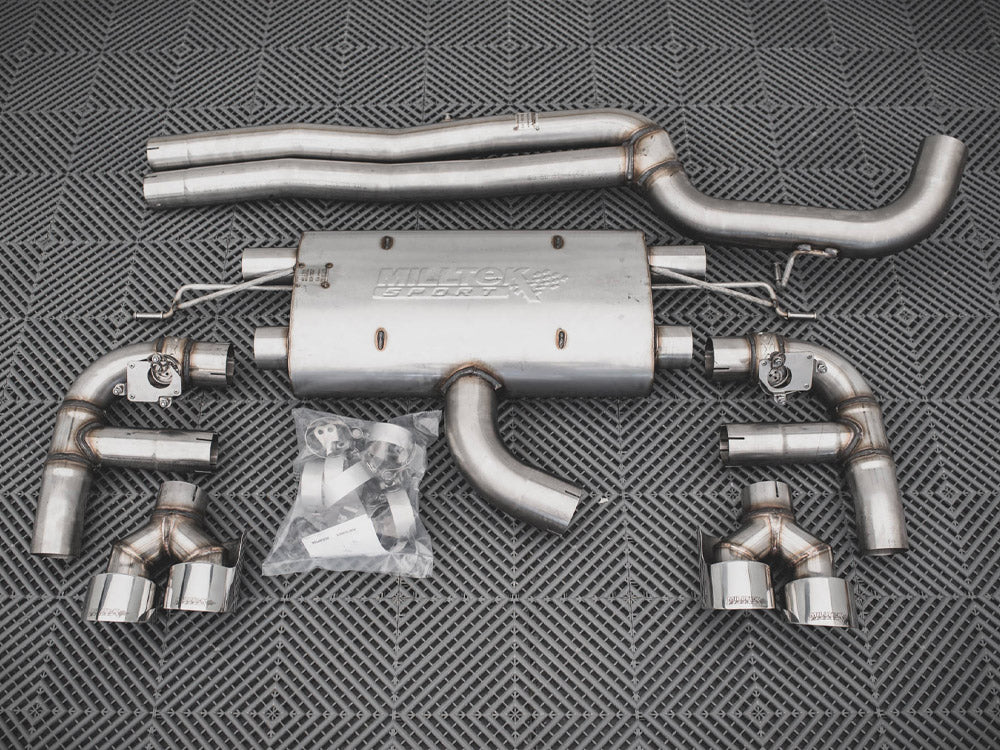 Rear Valance + Milltek Sport Resonated Exhaust Audi RS3 Sportback 8V Facelift