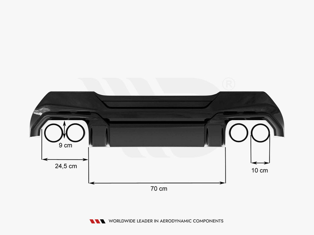 Maxton Design Rear Valance V.2 + Milltek Sport Exhaust BMW 1 F40 M-Pack / M135i - BM-1-40-MPACK-RS2 - Image 9