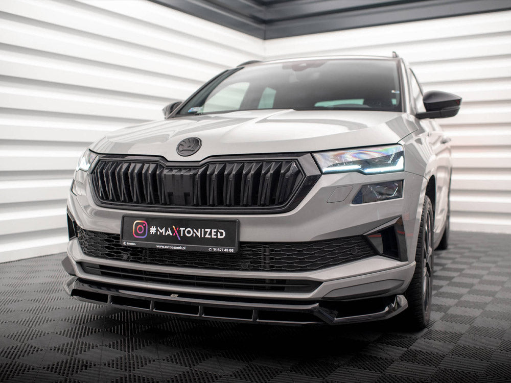 Maxton Design Front Splitter Skoda Karoq Sportline Mk1 Facelift - SK-KA-1F-SL-FD1G+FD1RG - Image 2