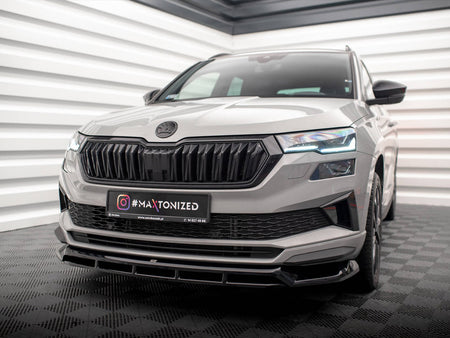 Maxton Design Front Splitter Skoda Karoq Sportline Mk1 Facelift - SK-KA-1F-SL-FD1G+FD1RG - Image 2