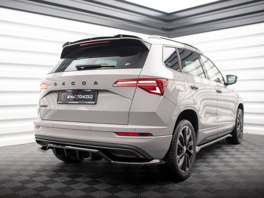 Maxton Design Rear Splitter (Vertical Bars) Skoda Karoq Sportline Mk1 Facelift - SK-KA-1F-SL-RD1G+RD2G - Image 2