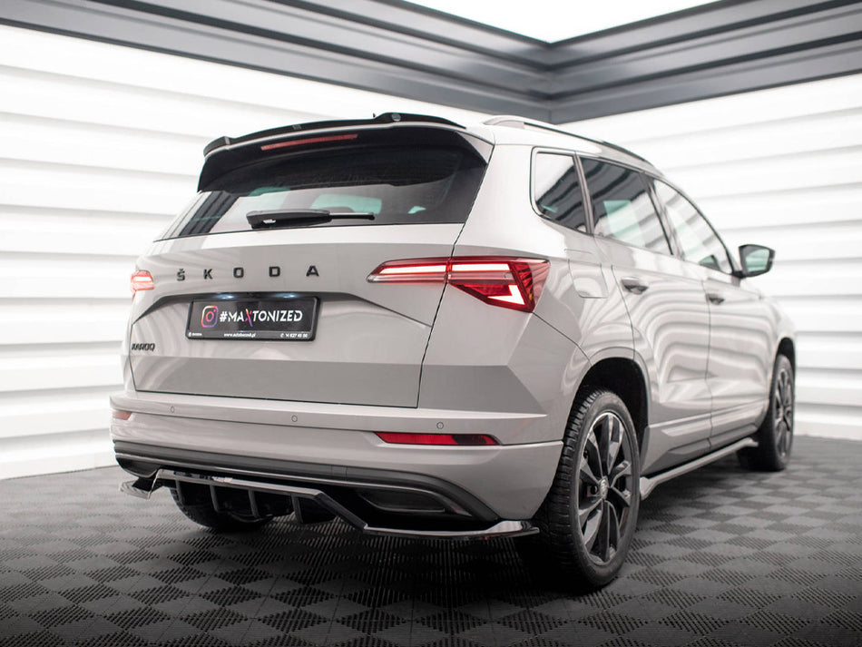 Maxton Design Rear Splitter (Vertical Bars) Skoda Karoq Sportline Mk1 Facelift - SK-KA-1F-SL-RD1G+RD2G - Image 2