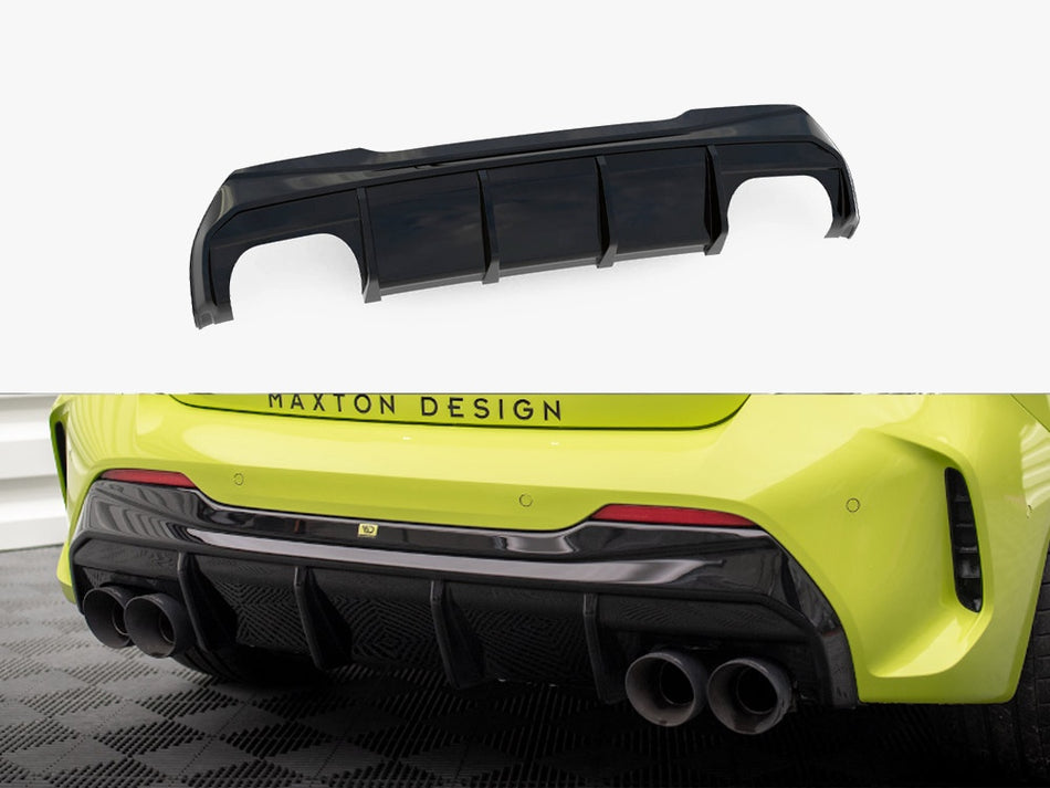 Maxton Design Rear Valance V.3 + Milltek Sport Exhaust BMW 1 F40 M-Pack / M135i - BM-1-40-MPACK-RS3OO_OO - Image 1