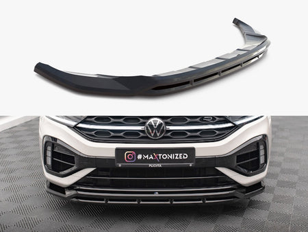 Maxton Design Front Splitter V.1 Volkswagen T-Roc R / R-Line Mk1 Facelift - VW-T-ROC-1-R-FD1G+FD1RG - Image 1