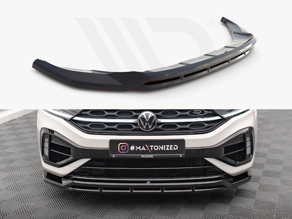 MAXTON DESIGN Front Splitter V.1 Volkswagen T-Roc R / R-Line Mk1 Facelift