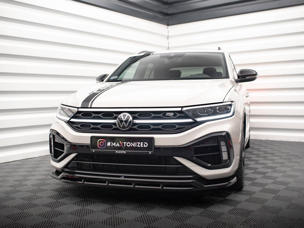 Maxton Design Front Splitter V.1 Volkswagen T-Roc R / R-Line Mk1 Facelift - VW-T-ROC-1-R-FD1G+FD1RG - Image 2