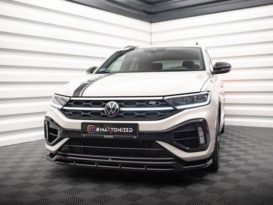 Maxton Design Front Splitter V.1 Volkswagen T-Roc R / R-Line Mk1 Facelift - VW-T-ROC-1-R-FD1G+FD1RG - Image 2