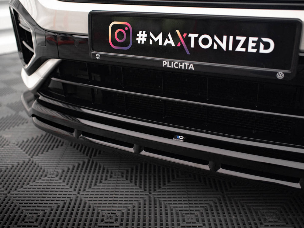 Maxton Design Front Splitter V.1 Volkswagen T-Roc R / R-Line Mk1 Facelift - VW-T-ROC-1-R-FD1G+FD1RG - Image 4