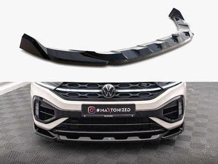Maxton Design Front Splitter V.2 Volkswagen T-Roc R / R-Line Mk1 Facelift - VW-T-ROC-1-R-FD2G - Image 1