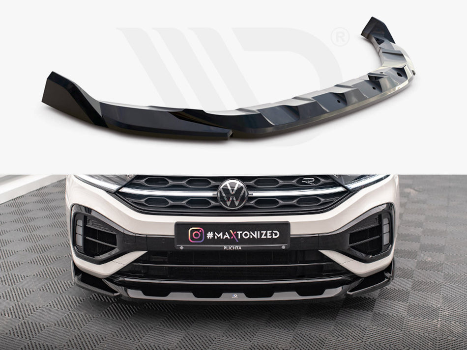 MAXTON DESIGN Front Splitter V.2 Volkswagen T-Roc R / R-Line Mk1 Facelift