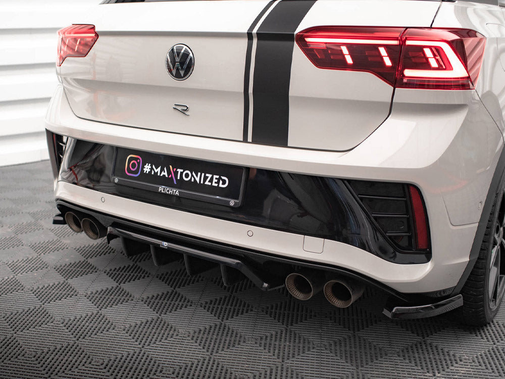 Maxton Design Rear Splitter (Vertical Bars) Volkswagen T-Roc R / R-Line Mk1 Facelift - VW-T-ROC-1-R-RD1G+RD2G - Image 3