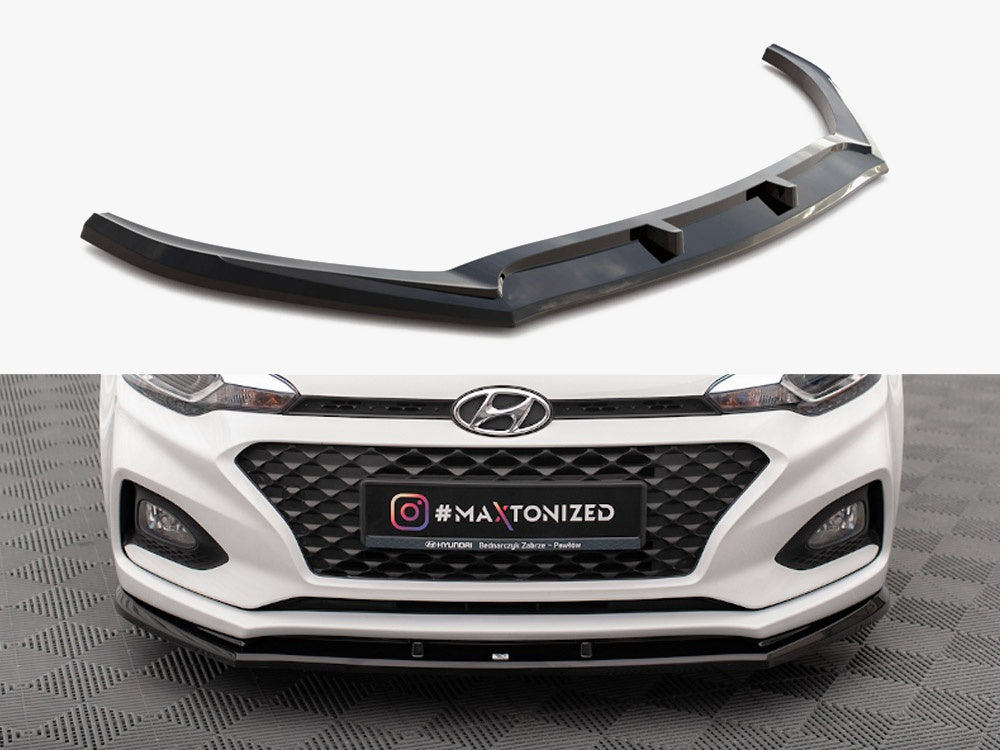 Maxton Design Front Splitter Front Splitter V.1 Hyundai I20 Mk2 Facelift - HY-I20-2F-FD1G - Image 1