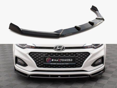 Maxton Design Front Splitter Front Splitter V.2 Hyundai I20 Mk2 Facelift - HY-I20-2F-FD2G - Image 1