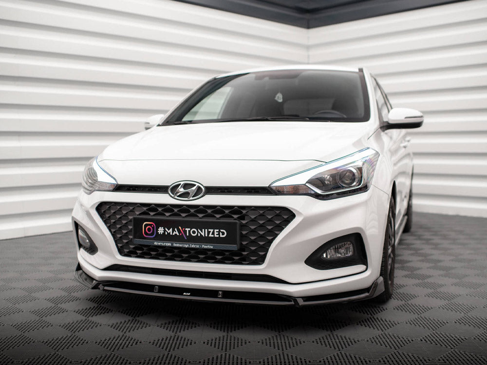 Maxton Design Front Splitter Front Splitter V.2 Hyundai I20 Mk2 Facelift - HY-I20-2F-FD2G - Image 2