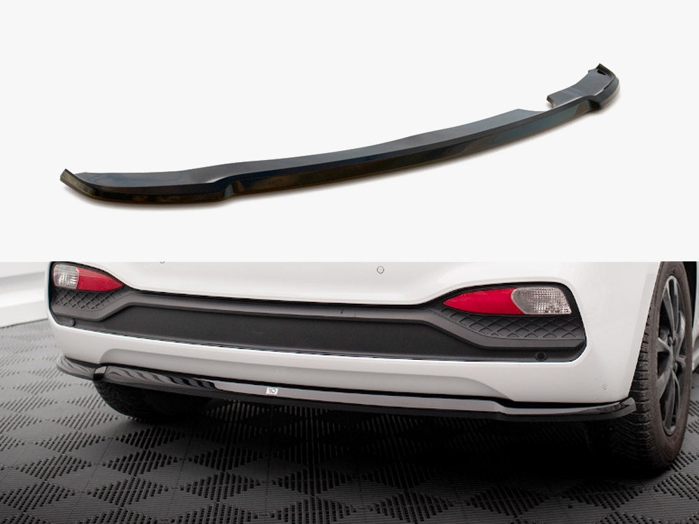 Maxton Design Central Rear Splitter Hyundai I20 Mk2 Facelift - HY-I20-2F-RD1G - Image 1