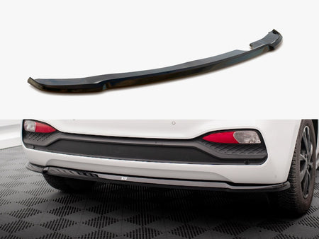 Maxton Design Central Rear Splitter Hyundai I20 Mk2 Facelift - HY-I20-2F-RD1G - Image 1