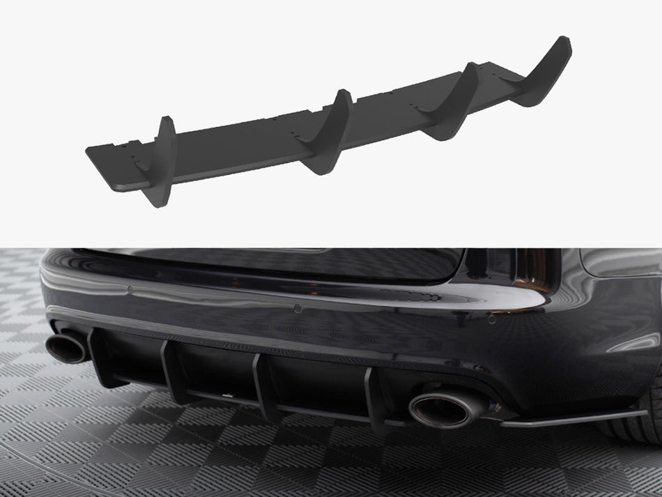 Maxton Design Street PRO Rear Diffuser Audi RS6 Avant C6 - AURS6C6CNC-RS2B - Image 1