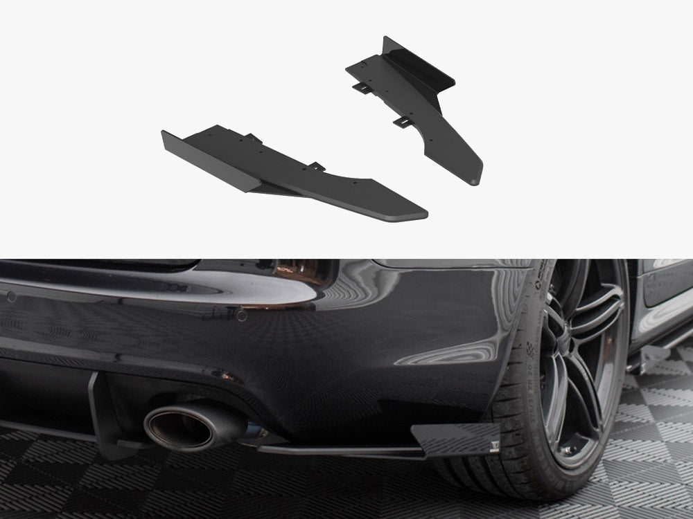 Maxton Design Street Pro Rear Side Splitters + Flaps Audi RS6 Avant C6 - AURS6C6CNC-RSD1B+RSF1G - Image 1