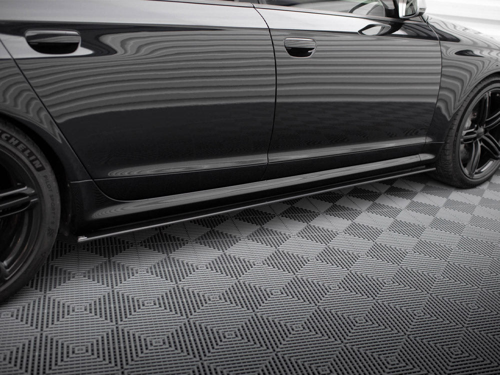 Maxton Design Street PRO Side Skirts Diffusers Audi RS6 Avant C6 - AURS6C6CNC-SD1B - Image 3