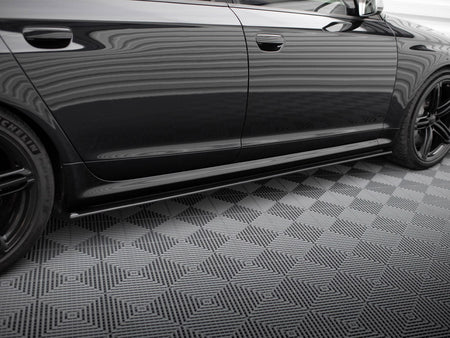 Maxton Design Street PRO Side Skirts Diffusers Audi RS6 Avant C6 - AURS6C6CNC-SD1B - Image 3