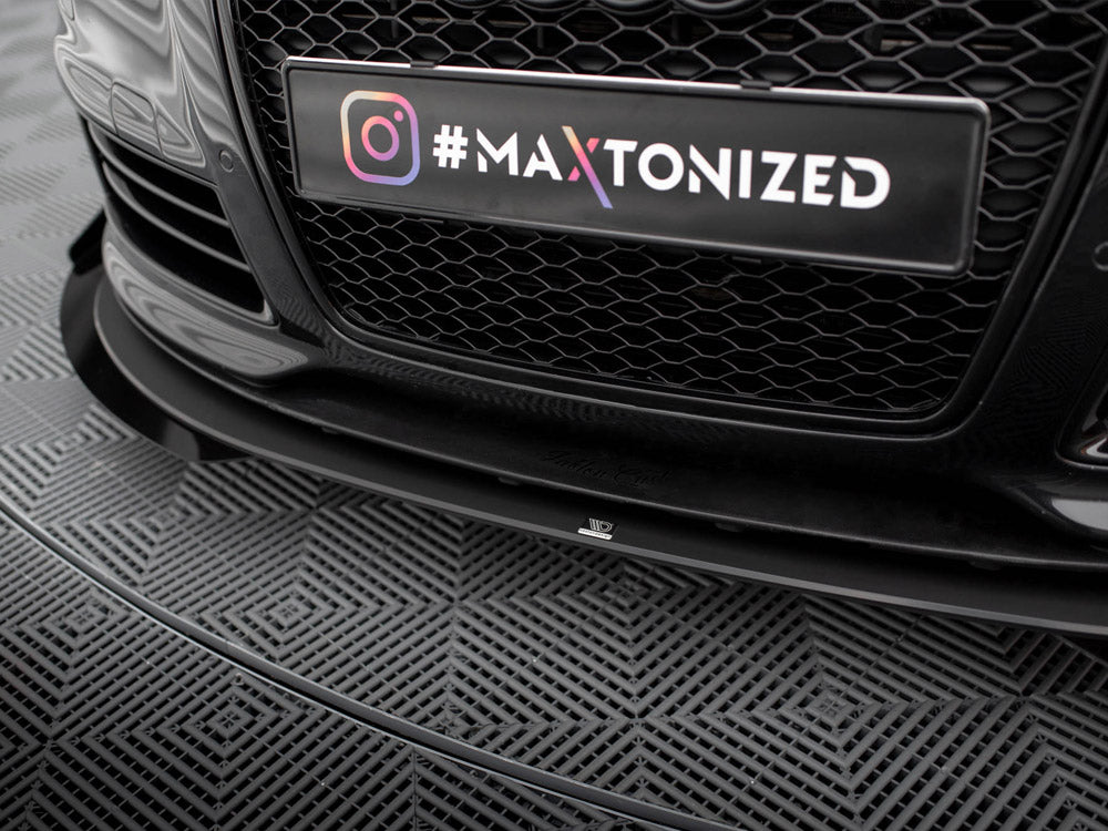 Maxton Design Street PRO Front Splitter + Flaps Audi RS6 Avant C6 - AURS6C6CNC-FD3B+FSF1G - Image 4