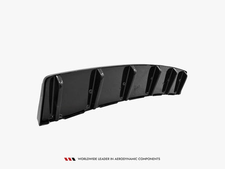 Maxton Design Central Rear Splitter  (Vertical Bars)  Audi S6 C7 Avant - AU-S6-C7-AV-RD1+RD2G - Image 1