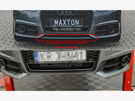 Maxton Design Front Splitter Audi A6 / A6 C7 S-Line / S6 C7 Facelift - AU-S6-C7F-FFD1FP - Image 10