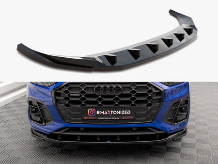 Maxton Design Front Splitter V.2 Audi SQ5 / Q5 S-Line SUV / Sportback Mk2 Facelift - AU-SQ5-2F-SB-FD2G - Image 1