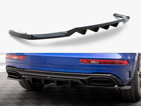 Central Rear Splitter (Vertical Bars) Audi Q5 S-Line SUV Mk2 Facelift