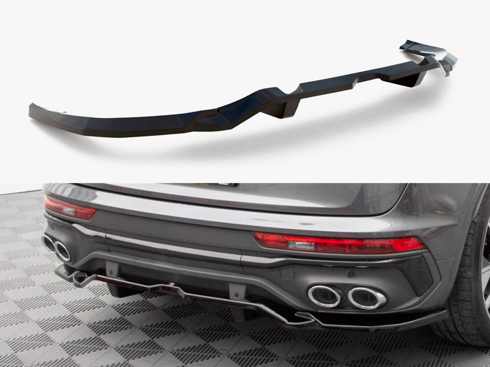 Maxton Design Rear Splitter (Vertical Bars) Audi SQ5 / Q5 S-Line Sportback Mk2 Facelift - AU-SQ5-2F-SB-RD1G+RD2G - Image 1