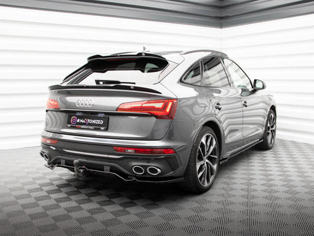 Maxton Design Rear Splitter (Vertical Bars) Audi SQ5 / Q5 S-Line Sportback Mk2 Facelift - AU-SQ5-2F-SB-RD1G+RD2G - Image 3