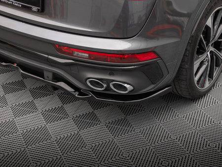 Rear Splitter (Vertical Bars) Audi SQ5 / Q5 S-Line Sportback Mk2 Facelift