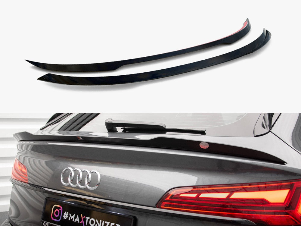 Maxton Design Lower Spoiler CAP Audi SQ5 / Q5 S-Line Sportback Mk2 Facelift - AU-SQ5-2F-SB-CAP2G - Image 1