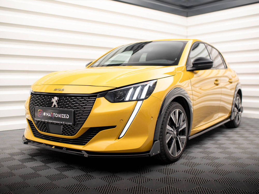 Maxton Design Front Splitter V.1 + Flaps Peugeot 208 GT Mk2 - PE-208-2-GT-FD1G+FSF1B - Image 2