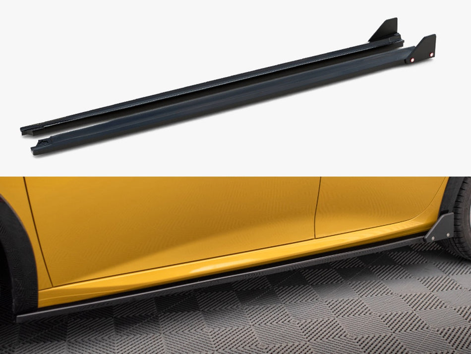 Maxton Design Side Skirt Diffusers + Flaps Peugeot 208 GT Mk2 - PE-208-2-GT-SD1G+SF1B - Image 1