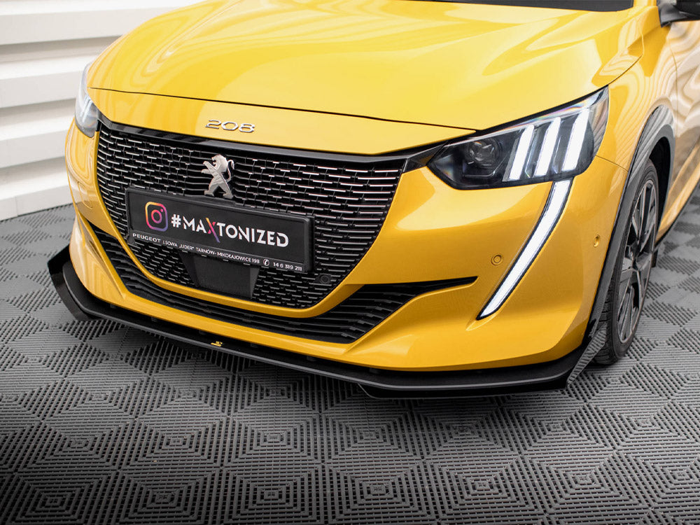 Maxton Design Street PRO Front Splitter + Flaps Peugeot 208 GT Mk2 - PE2082GTCNC-FD1B+FSF1G - Image 4