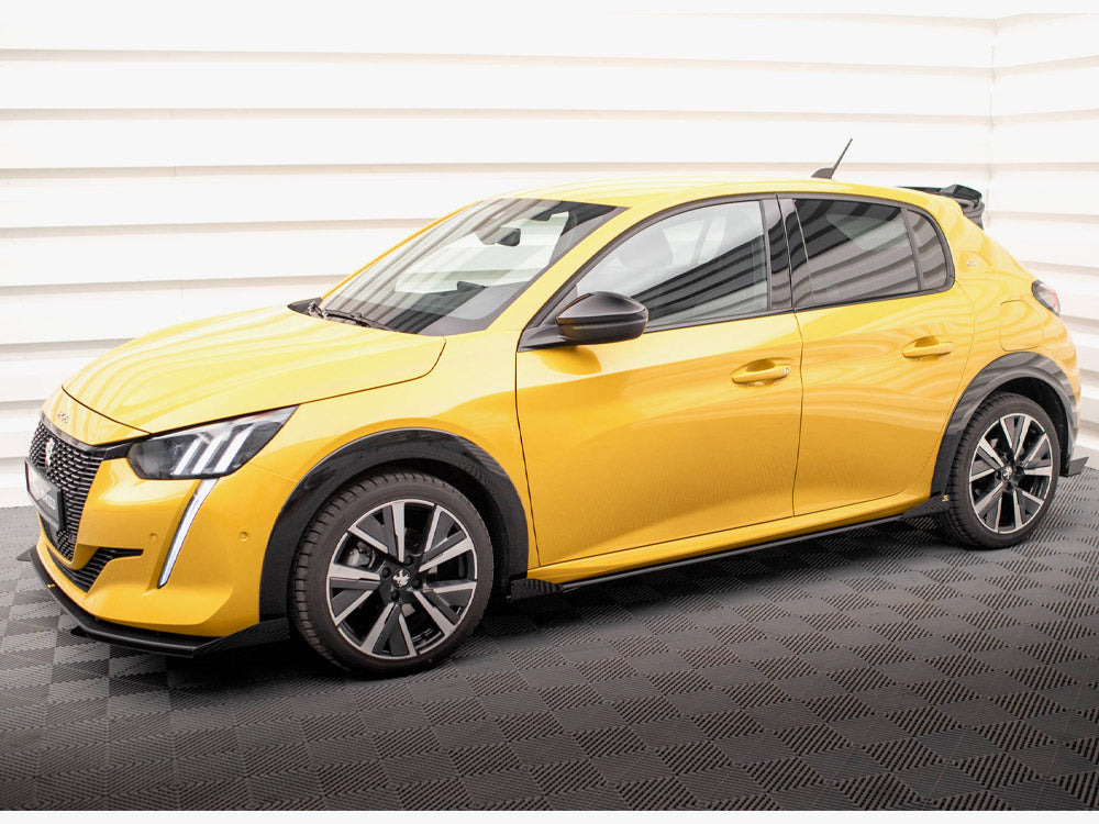 Maxton Design Street PRO Side Skirts Diffusers + Flaps Peugeot 208 GT Mk2 - PE2082GTCNC-SD1B+SF1G - Image 2