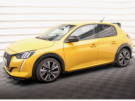 Maxton Design Street PRO Side Skirts Diffusers + Flaps Peugeot 208 GT Mk2 - PE2082GTCNC-SD1B+SF1G - Image 2