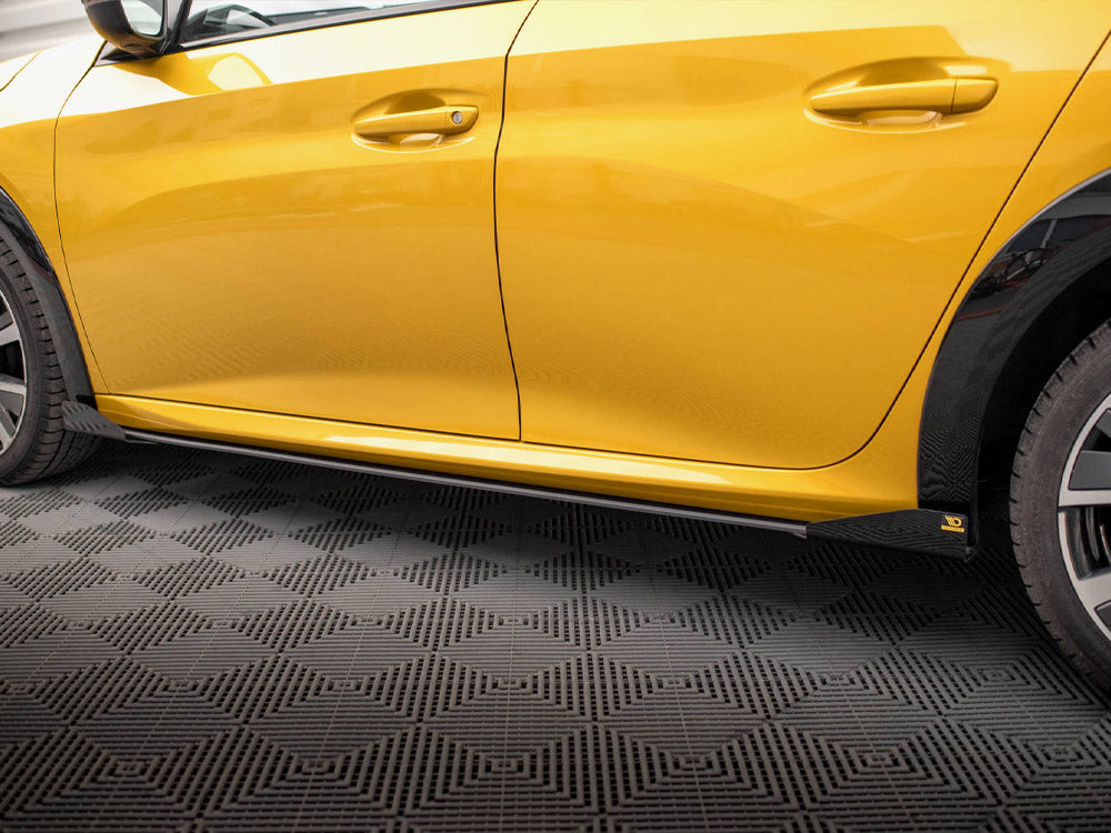Maxton Design Street PRO Side Skirts Diffusers + Flaps Peugeot 208 GT Mk2 - PE2082GTCNC-SD1B+SF1G - Image 3