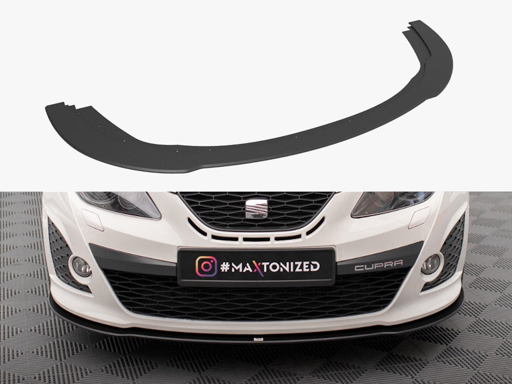 Maxton Design Street PRO Front Splitter Seat Ibiza Cupra Sport Coupe Mk4 - SEIB4SCCNC-FD1B - Image 1