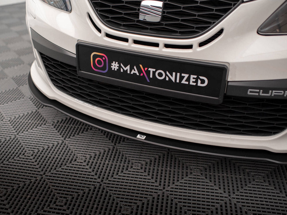 Maxton Design Street PRO Front Splitter Seat Ibiza Cupra Sport Coupe Mk4 - SEIB4SCCNC-FD1B - Image 4