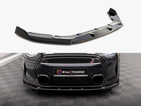 Maxton Design Front Splitter V.2 Mini Cooper S F56 Facelift - MC-S-3F-56-JCW-FD2G - Image 1