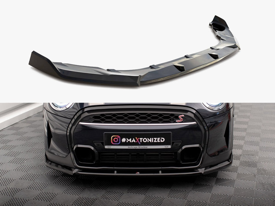Maxton Design Front Splitter V.2 Mini Cooper S F56 Facelift - MC-S-3F-56-JCW-FD2G - Image 1